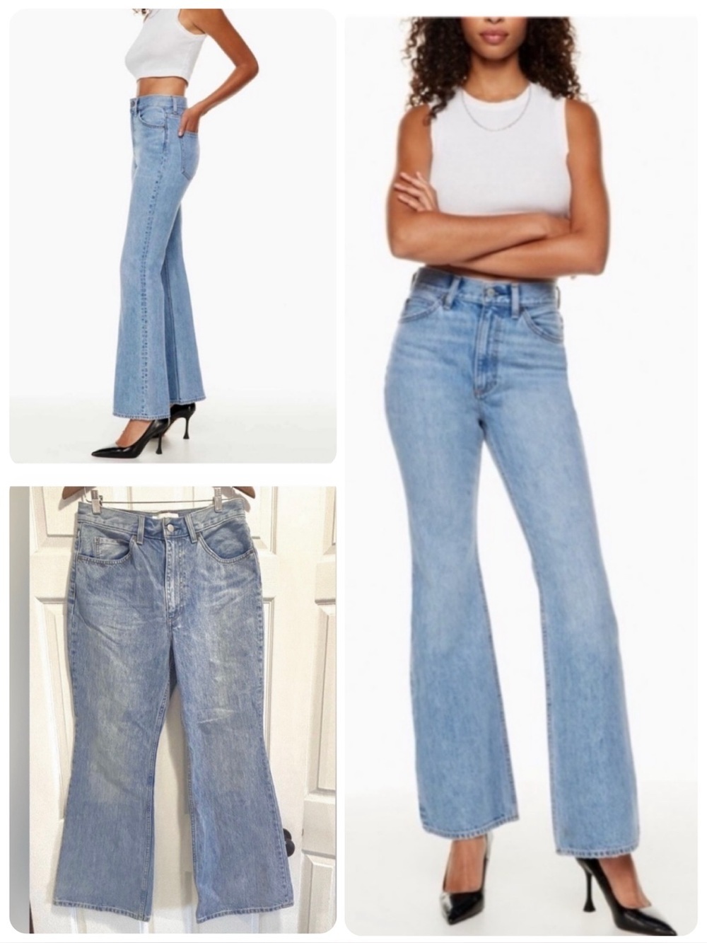 Aritzia Denim Forum The Marlene 60's High Rise Flare Jeans Size 30